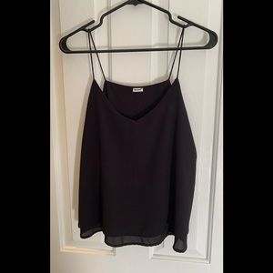 Flowy black camisole size small